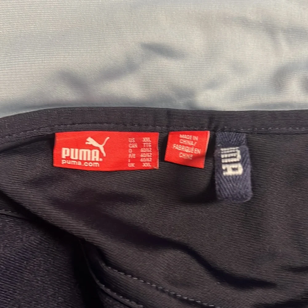 PUMA Track Jacket Blue Full Zip Large Chest Logo Sport Lifestyle Men's Size XXL